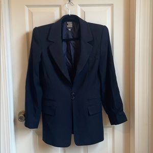 Vintage Claude Montana Midnight Wool Blazer